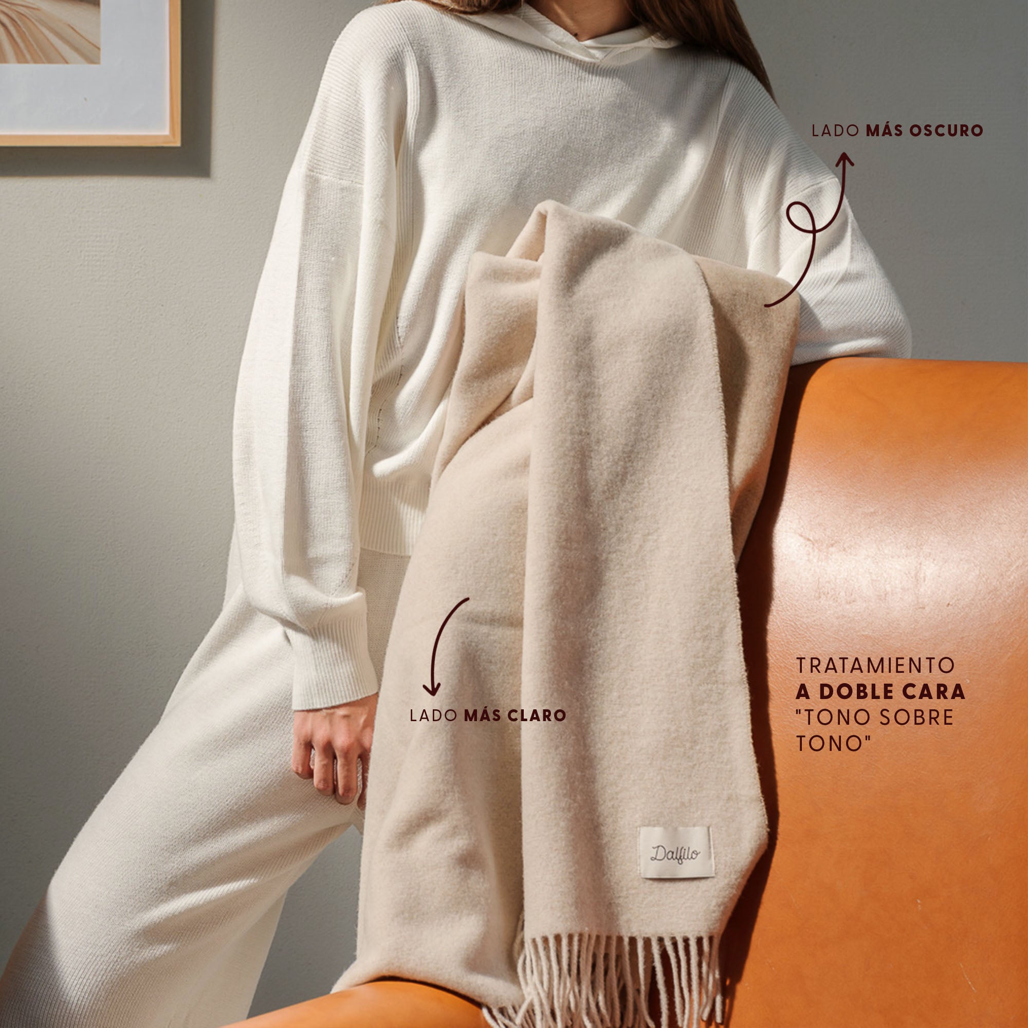 Wool and cashmere blanket