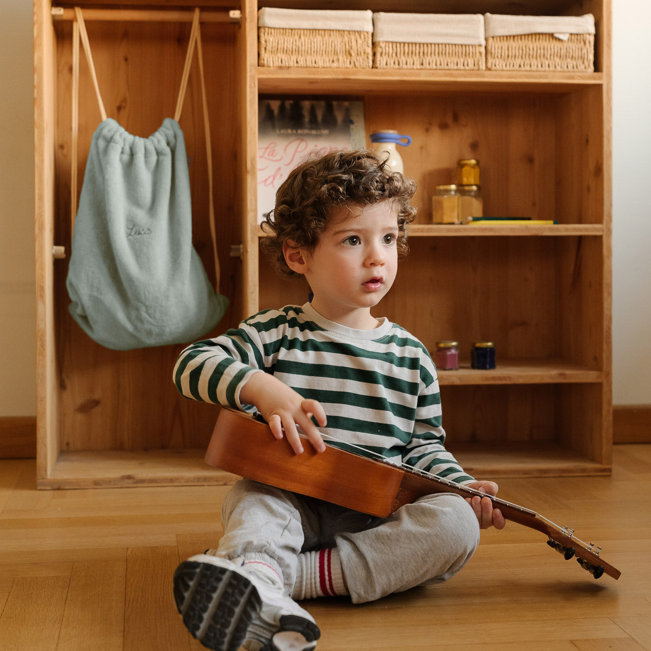 Mochila de cuerdas infantil
- Talla única- Salvia- Algodón - Dalfilo