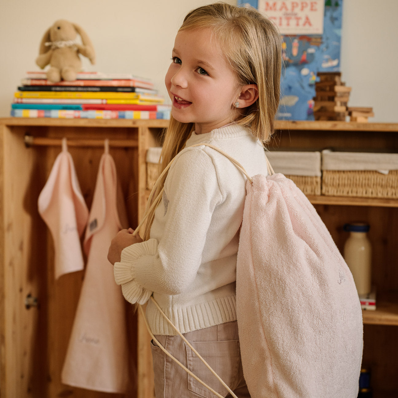 Set escolar infantil
- Talla única- Rosa- Algodón - Dalfilo