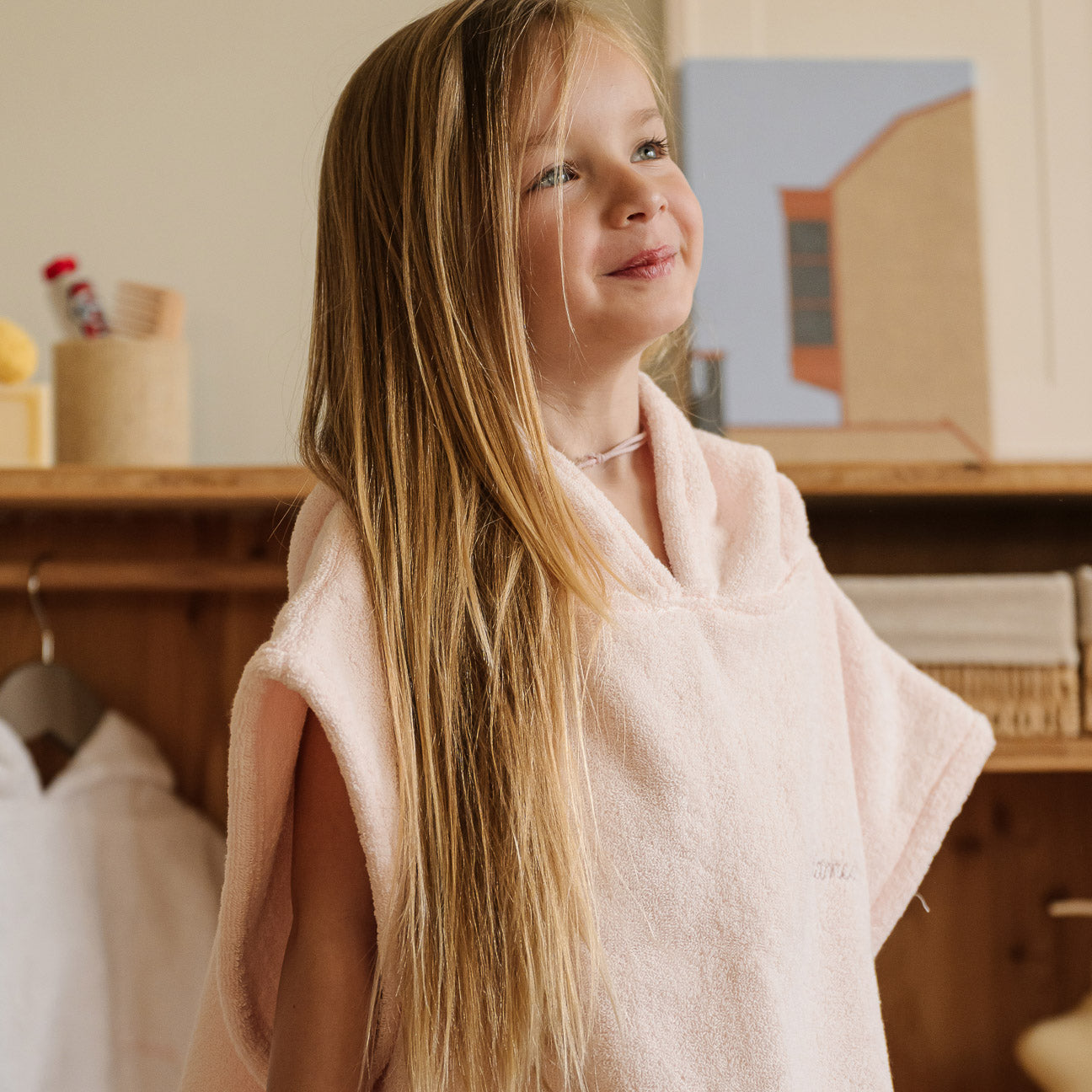 Poncho de baño
- Talla única (2-4 años)- Rosa cerezo- Algodón - Dalfilo