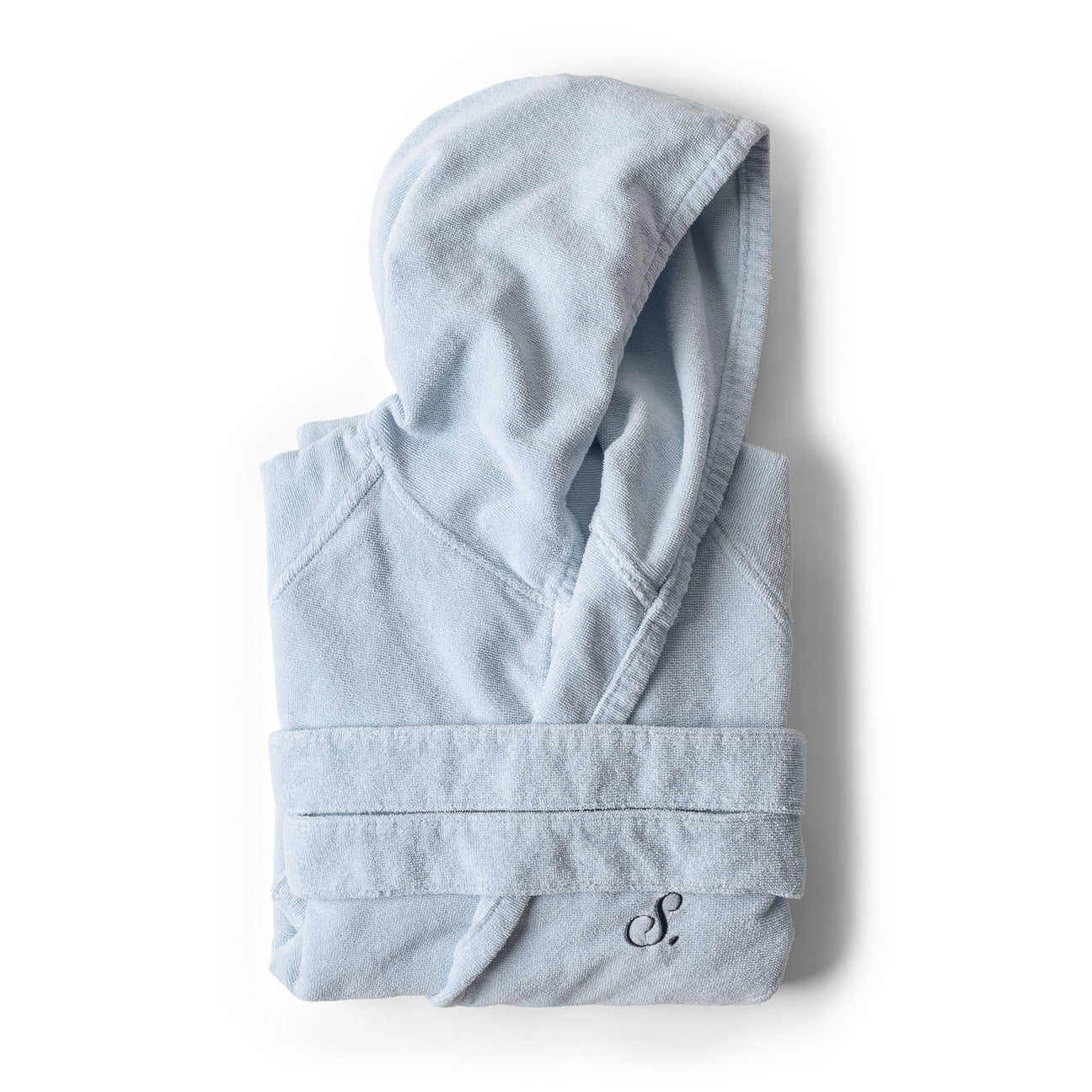 Albornoz deportivo con capucha
- S- Azul aire- Algodón - Dalfilo