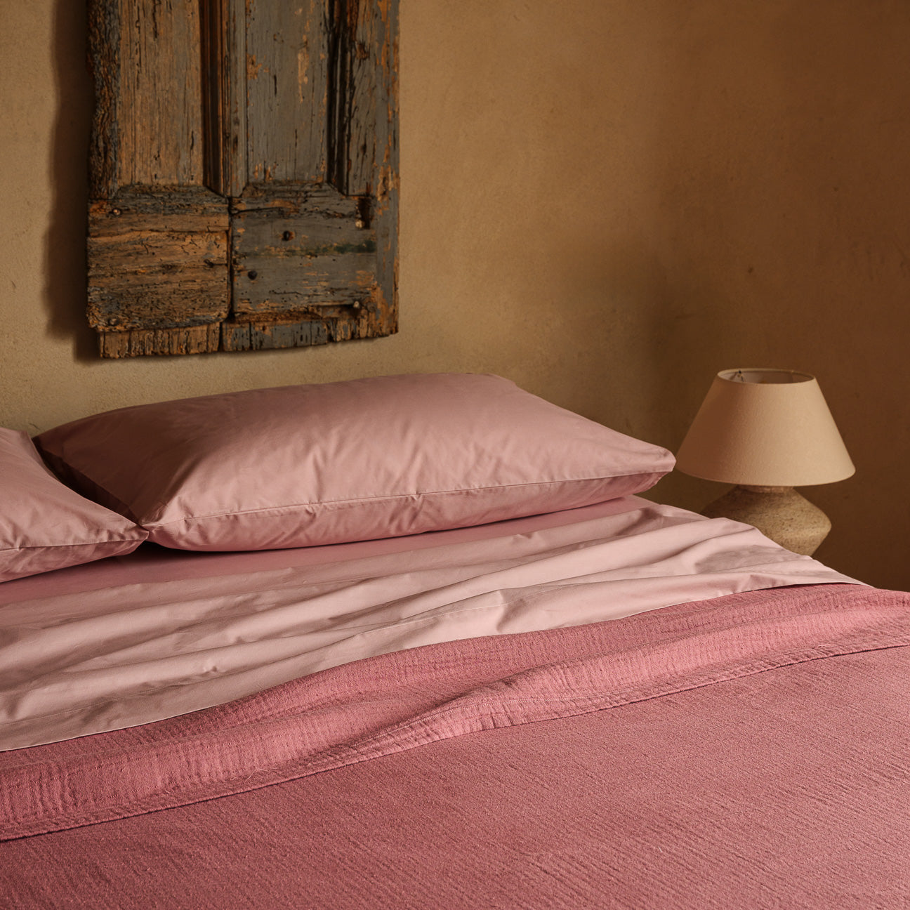 Colcha de muselina de algodón
- Cama 180/200- Lila malva- Muselina de algodón - Dalfilo