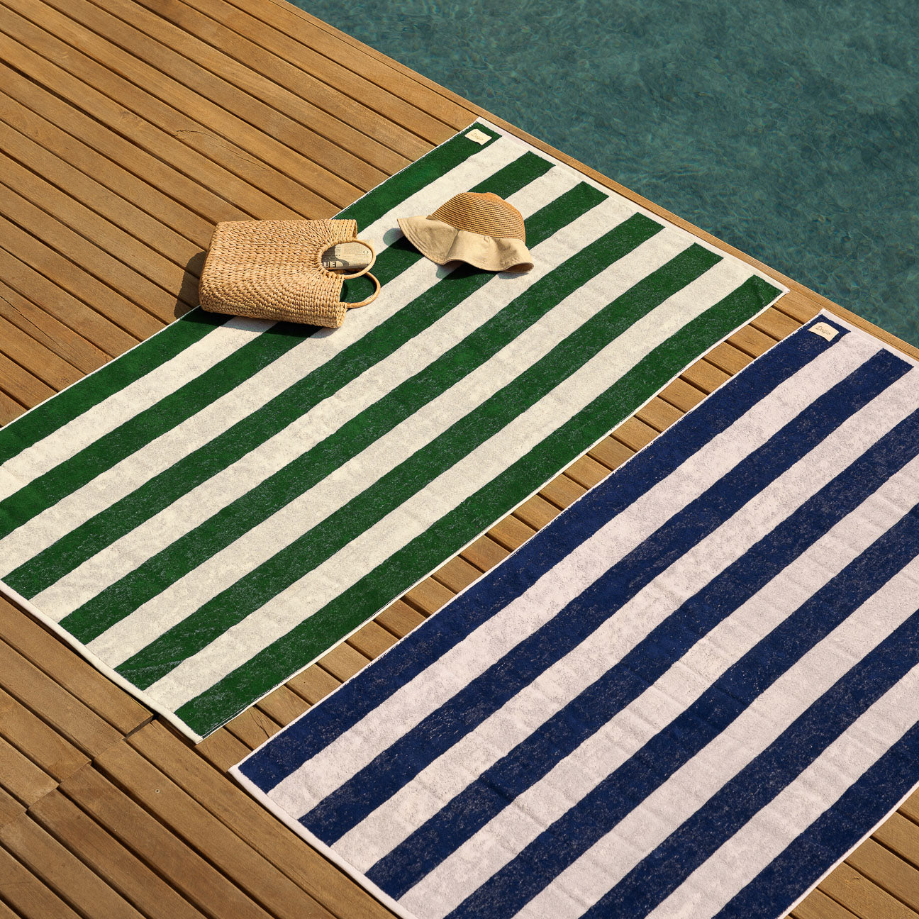 Toalla de playa Portofino
- 100x180 cm- Verde- Algodón - Dalfilo