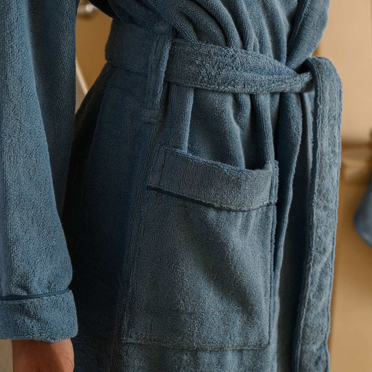 Albornoz clásico
- S- Denim- Algodón clásico - Dalfilo