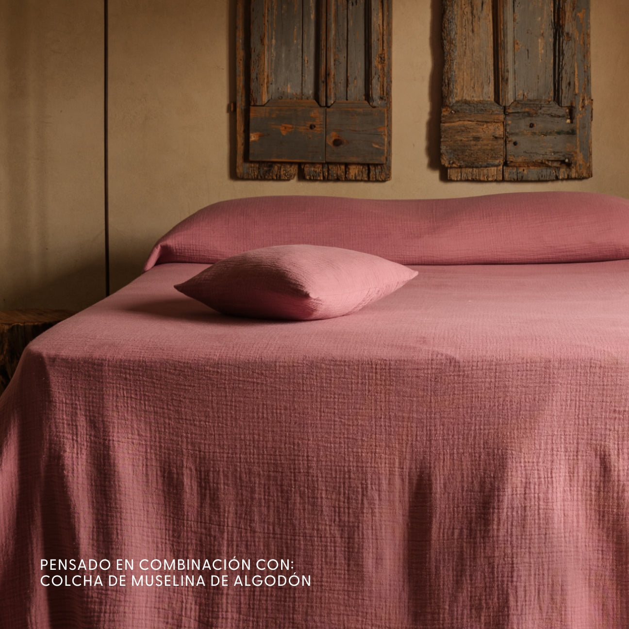 Funda de cojín decorativo en muselina de algodón
- 40x40 cm- Lila malva- Muselina de algodón - Dalfilo