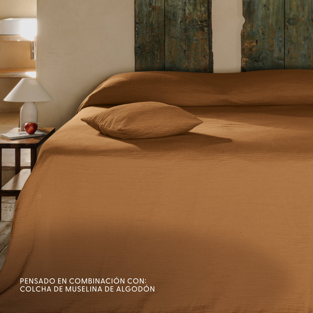 Funda de cojín decorativo en muselina de algodón
- 40x40 cm- Calabaza- Muselina de algodón - Dalfilo