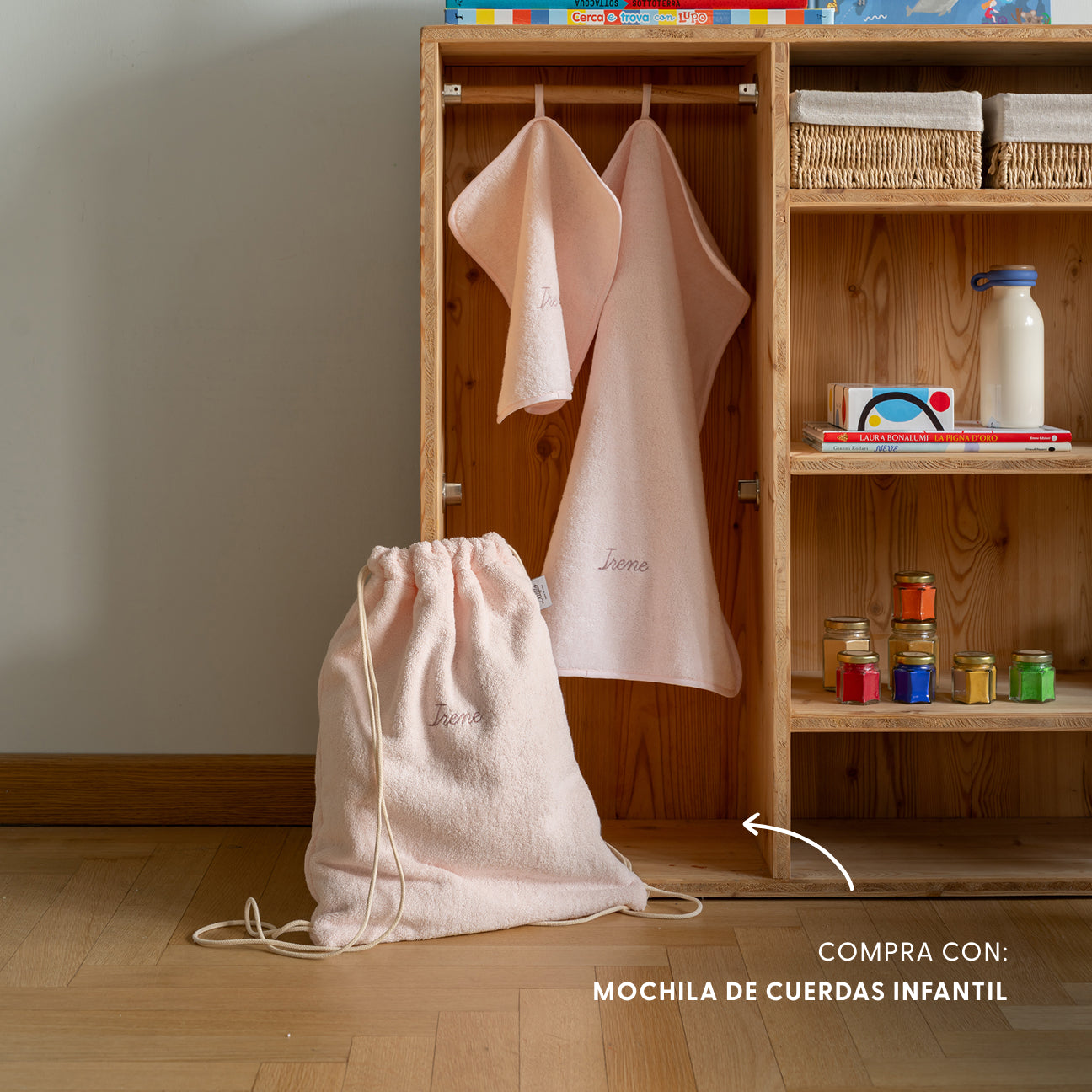 Set de toallas infantiles
- Talla única- Rosa- Algodón - Dalfilo