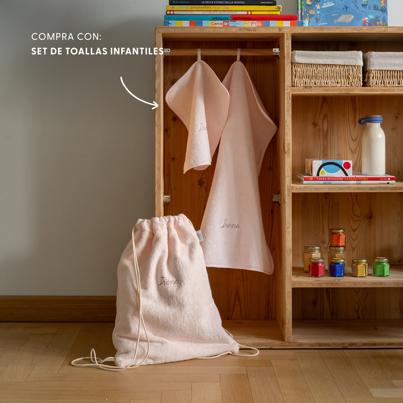 Mochila de cuerdas infantil
- Talla única- Rosa- Algodón - Dalfilo