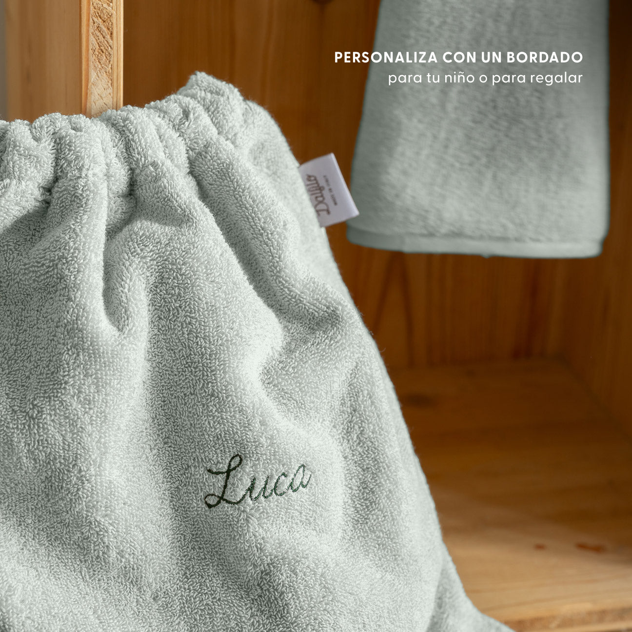 Mochila de cuerdas infantil
- Talla única- Salvia- Algodón - Dalfilo