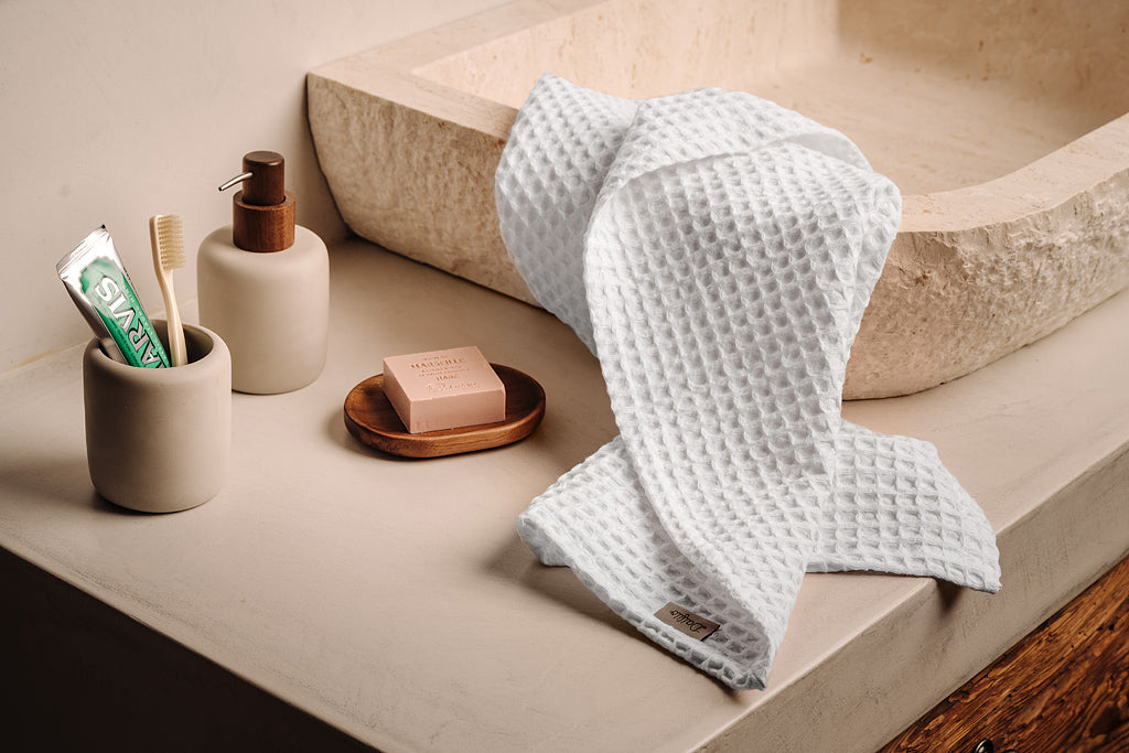 Honeycomb Line Face Towels